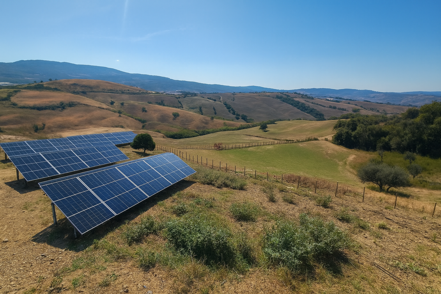 Podere Prataccione - rendering pannelli solari