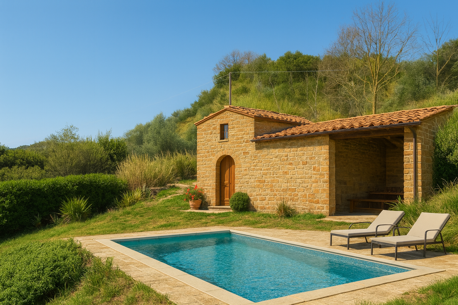 Podere - rendering piscina